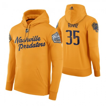 Herren Nashville Predators Pekka Rinne 35 2020 Winter Classic N001 Pullover Hooded Sweatshirt